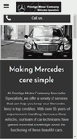 Mobile Screenshot of prestigemotorcompany.co.uk